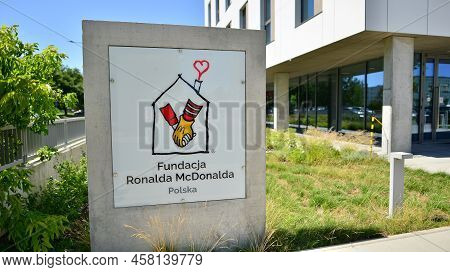 Warsaw, Poland. 14 July 2022. Sign Fundacja Rpnalda Mcdonalda. The Headquarters Of The Ronald Mcdona