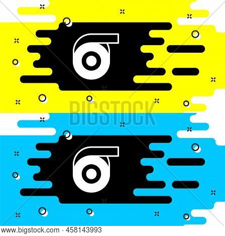 White Scotch Tape Icon Isolated On Black Background. Roll Adhesive Tape. Insulating Tape. Vector