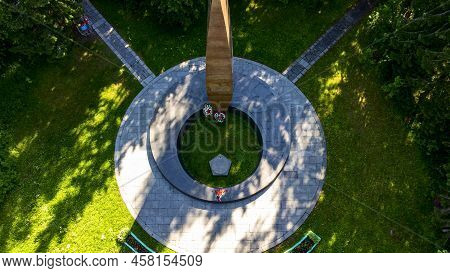 Russia, Vladimir Region, June 20 2022, Memorial Complex At The Site Of The Death Of Yuri Alekseevich