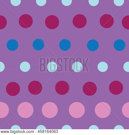 Seamless Abstract Vector Colorful Circle Pattern Background
