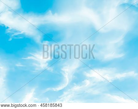 Abstract Cloudy Background, Beautiful Natural Streaks Of Sky And Clouds, Beautiful Natural Landscape