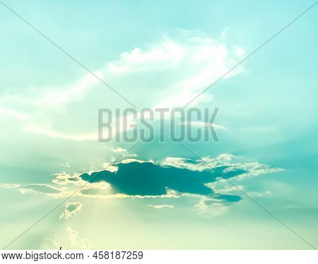 Abstract Cloudy Background, Beautiful Natural Streaks Of Sky And Clouds, Beautiful Natural Landscape