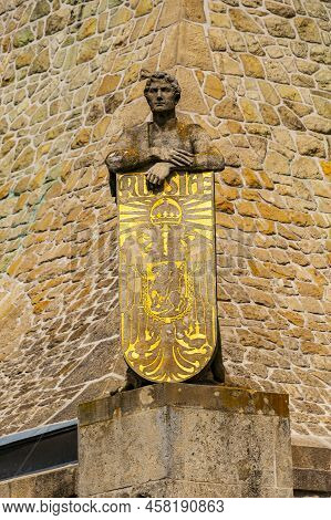 Detail Of The Large Memorial Cairn Of Peace Or Památník Mohyla Míru Near City Of Brno (czechia) Whic