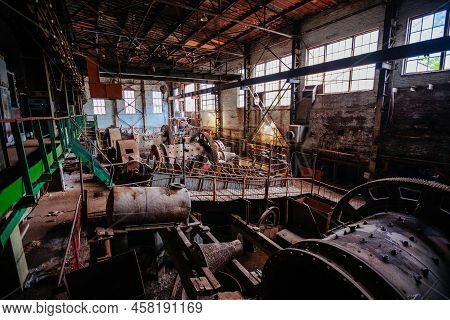 Old Mining Processing Plant. Ore-dressing Treatment With Classifiers.
