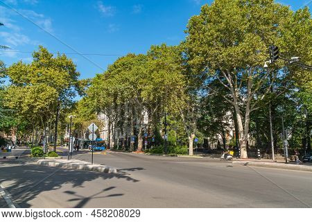 Tbilisi, Georgia - 18 September, 2021: Chavchavadze Avenue In Tbilisi