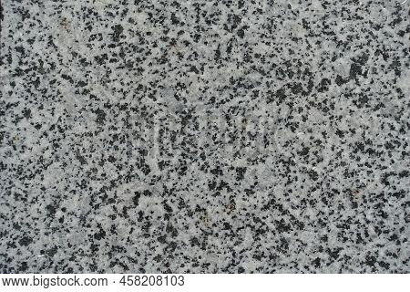Close View Of Black And White Polished Granite Stone