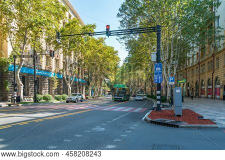 Tbilisi, Georgia - 18 September, 2021: Chavchavadze Avenue In Tbilisi