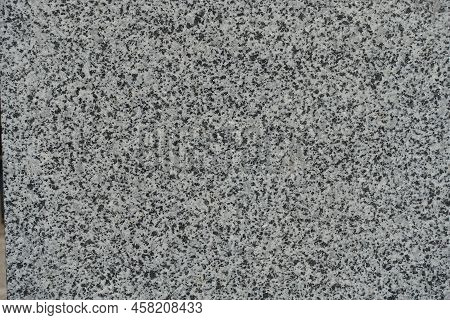 Texture Of Black And White Polished Granite Stone