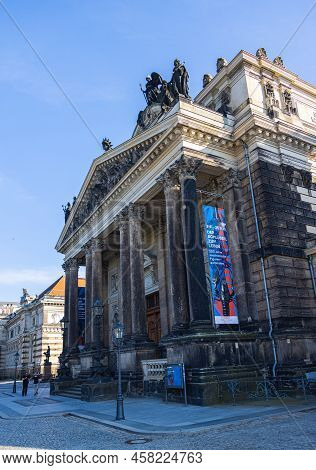 Dresden, Germany - June 28, 2022: Art Gallery In The Lipsiusbau, Exhibition Space For The Dresden St