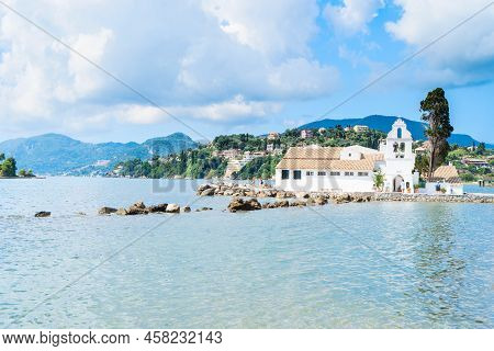 Vlacherna Monastery Island, Kanoni, Corfu Ialand Greece