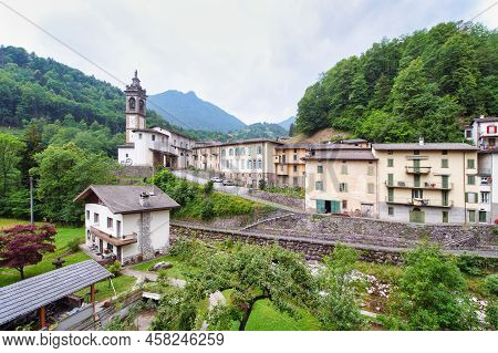 The Small Town Of Avevara In The Brembana Valley Lombardy Italy