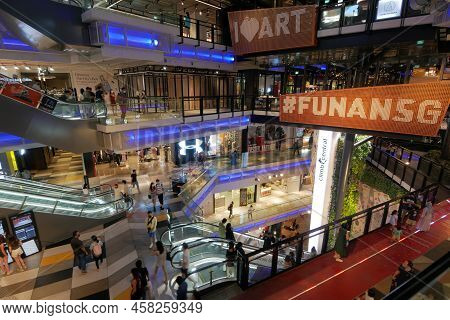 Singapore Funan 2 June 2022. The Shoppes In Funan Retail Mall Buildings
