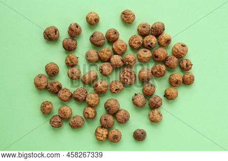 Top View Of Chufa, Tigernut, Earth Almond Preparing For Traditional Typical Tasty Homemade Cold Fres