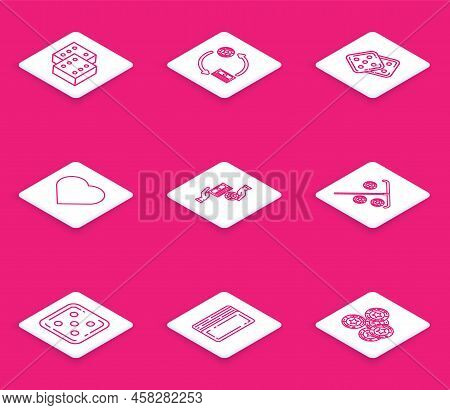 Set Line Game Dice, Casino Chips Exchange On Stacks Of Dollars, Playing Card With Heart Symbol, Stic