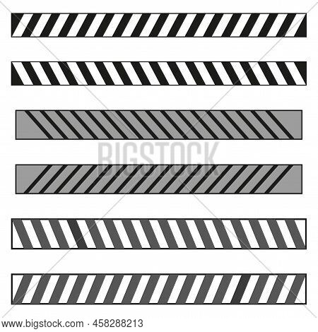 Ribbon Banner. Sign Forbidden. Vector Illustration. Stock Image.