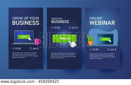 Webinar Social Media Story Template Design Layout