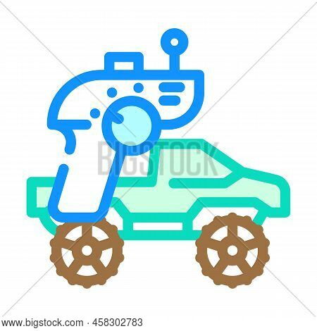 Radio Controlled Car Racing Color Icon Vector. Radio Controlled Car Racing Sign. Isolated Symbol Ill