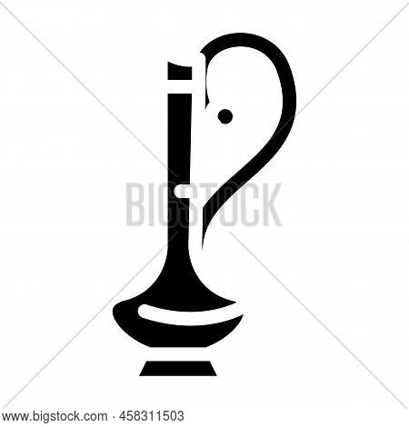 Arabian Carafe Glyph Icon Vector. Arabian Carafe Sign. Isolated Symbol Illustration
