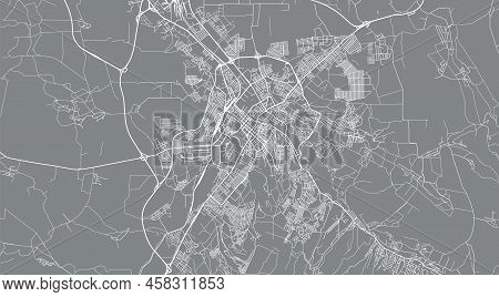Urban Vector City Map Of Simferopol, Ukraine, Europe
