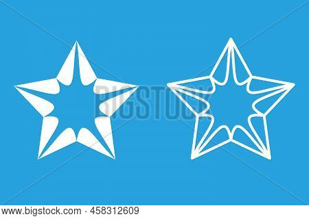 Star Symbol Icon Original Creative Symmetrical Vector Illustration