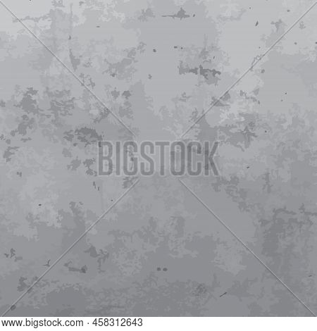 Vector Texture Gray Rough Wall, Gray Texture Chaotic Rough Plaster, Vector Textured Stucco Backgroun