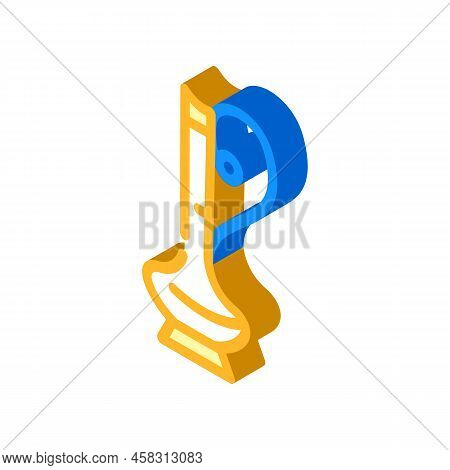 Arabian Carafe Isometric Icon Vector. Arabian Carafe Sign. Isolated Symbol Illustration