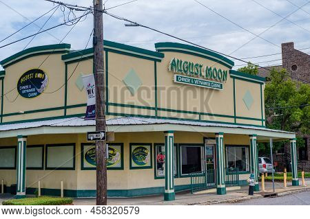 New Orleans, La - July 13: Front Of August Moon Chinese And Vietnamese Cuisine Restaurant On Prytani