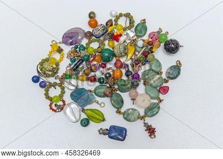 Colourful Cabochon Gem Stones Earrings Jewelry Making Material