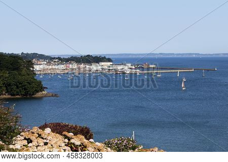 Port Of Rosmeur Overfloaded With Sailboats During The Douarnenez Maritime Festival.