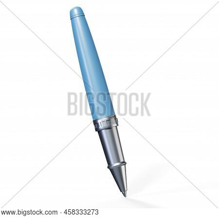 Ball Pen Mockup Isolated On White Background - 3d Render