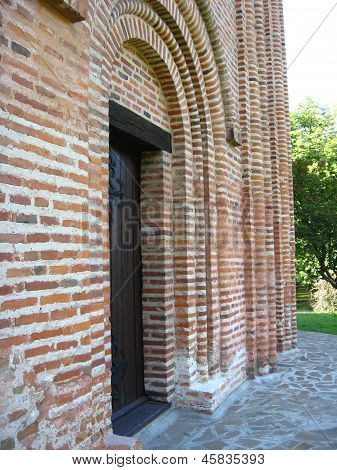 Architectural Ensemble From Red Brick