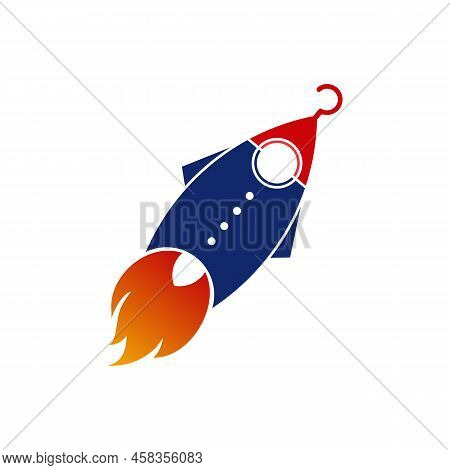 Rocket shirts logo design vector illustration design