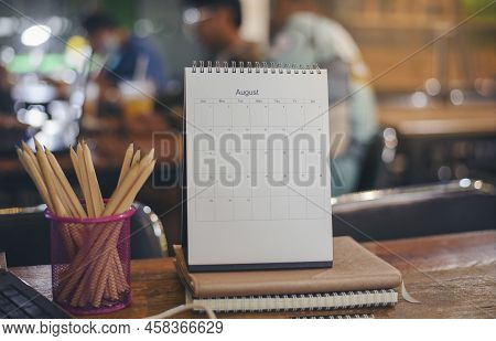 2023 Calendar Desk Place On The Table. Desktop Calender For Planner To Plan Agenda, Timetable, Appoi