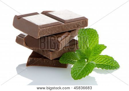 Closeup Detail Of Chocolate Parts