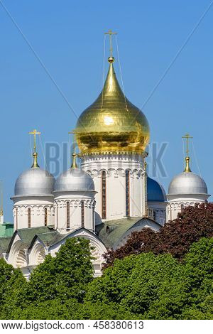 Arkhangelsky Cathedral In Moscow Kremlin In Russia