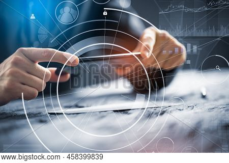 Remote Check Deposit Taking Photo With Mobile Phone
