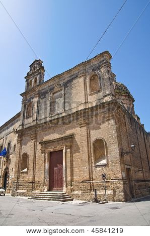 Kostel St. Sebastiano. Francavilla Fontana. Puglia. Itálie.