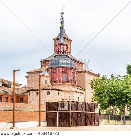 View At The Oidor Church In The Streets Of Alcala De Henares In Spain