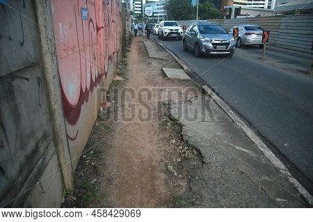 Pavement With Damaged Floor