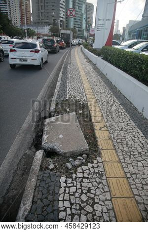 Pavement With Damaged Floor