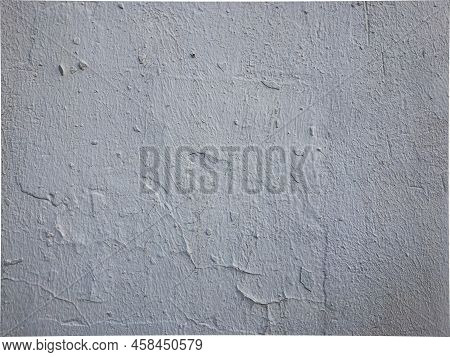 White Plastered Concrete Wall Texture. Whitewash Concrete Wall Seamless Surface. Abstract White Wash