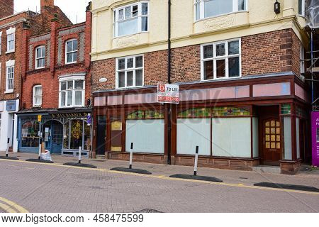 Chester, Uk; Jul 3, 2022; Empty Commercial Premises Available To Let On Northgate Street, Previously