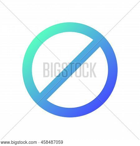 Failure Occurred Pixel Perfect Gradient Linear Ui Icon. Error Message. Access Blocked. Restriction. 
