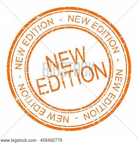 New Edition Rubber Stamp Orangen On White Background - Illustration