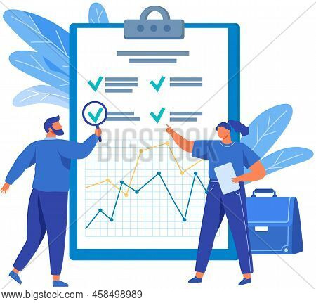 Data Analysis Research Statistics Concept. Strategy, Business Development. Results Of Statistical Bu