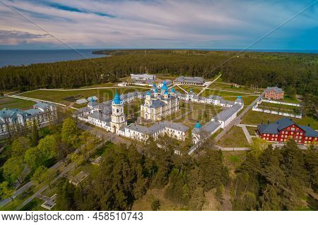 Russia. Leningrad Region. May 29, 2022. View Of The Nativity Of The Theotokos Monastery, Located On 