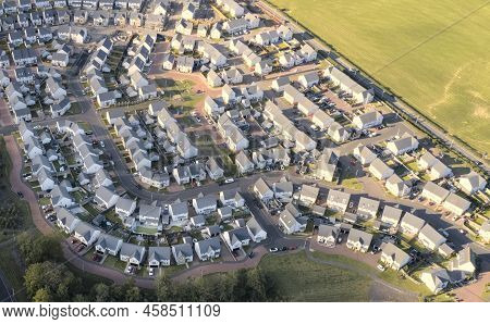 New Housing Development Building Houses For Increased Demand For Buyers