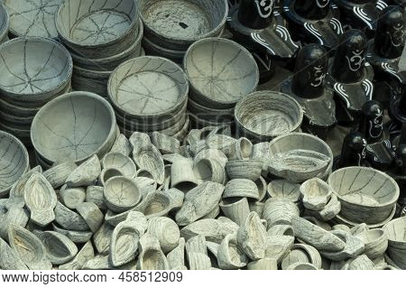 Stone Handcraft Is Small Business In Indian Rural Place