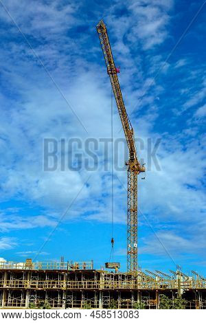 New Construction Of High-rise Buildings In Burnaby City, Industrial Construction Site, Construction 