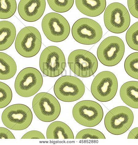 Patrón sin costuras con fruta de kiwi